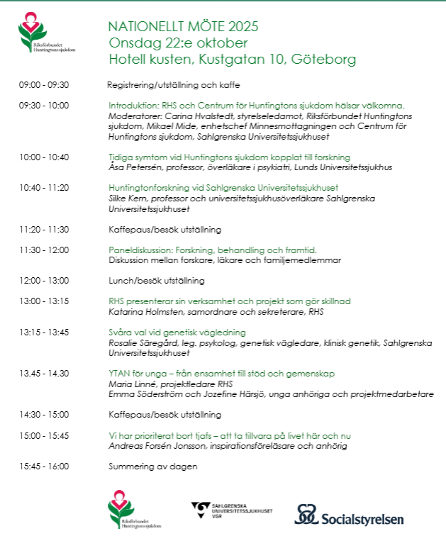 Nationellt möte schema 2025