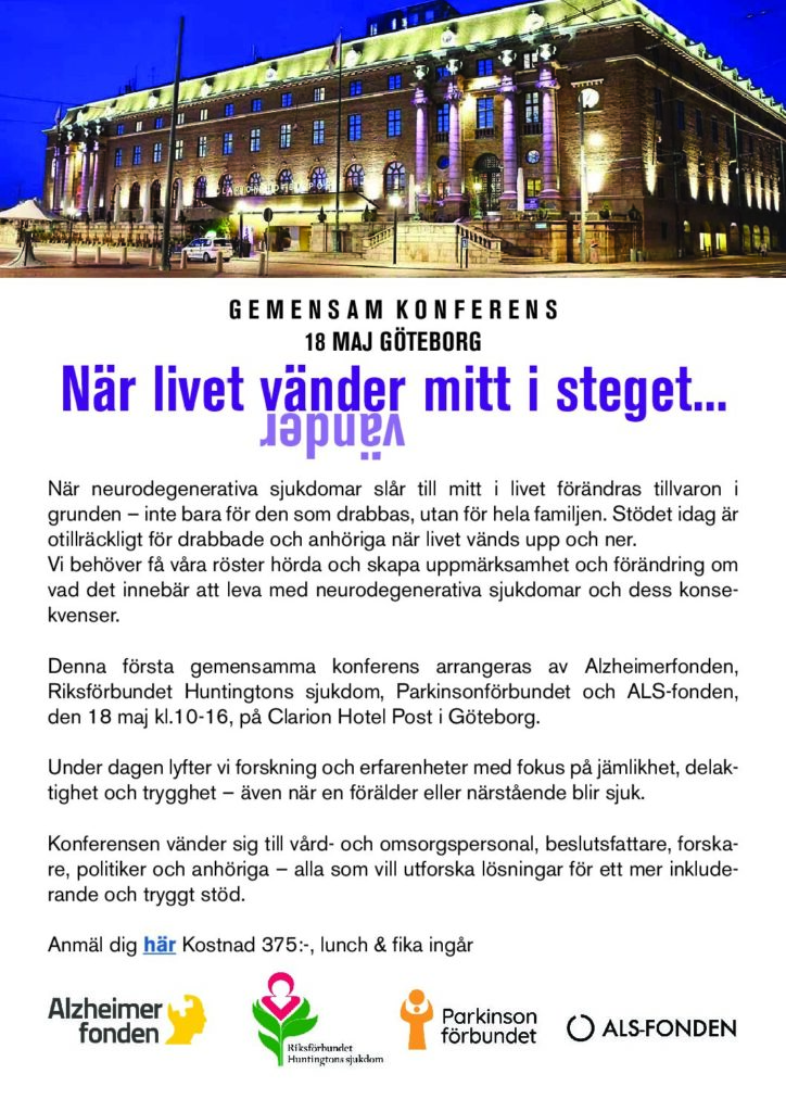 Inbjudan den 18 maj i Gbg